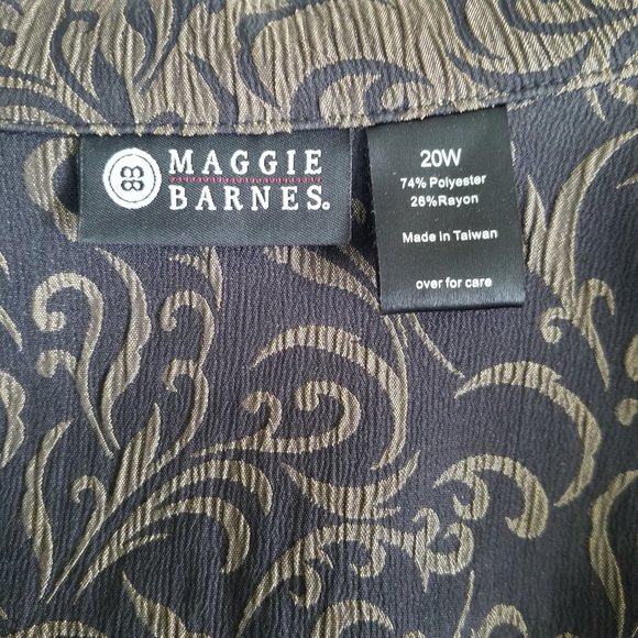 Brown & Black Swirl Blazer Duster Size 20W - Picture 6 of 9